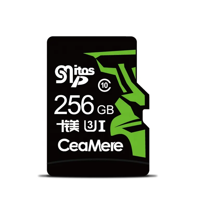 Ceamere Face Pattern Original 256GB Micro Memorias Class 10  TF Carte 8GB 16GB 64GB 128GB 256GB TF Memory Storage Card