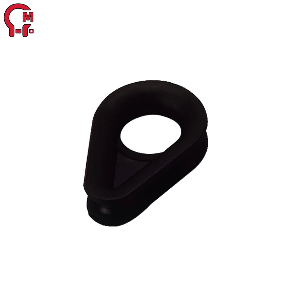 HLM Nylon Rope Thimble White Nylon Plastic Thimble for 12/16mm Nylon Cord Plastic Rope Thimble
