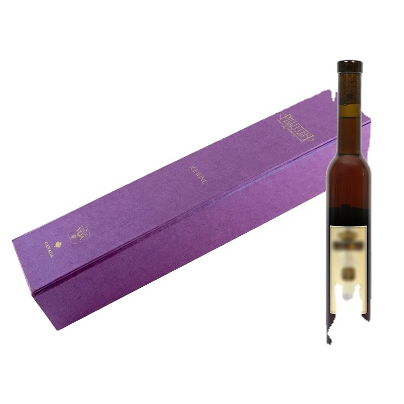 
Rectangle magnetic closure foldable paper packaging ice wine gift box 
