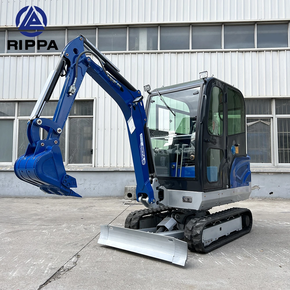 Rippa 2-тонный 3-тонный 3 5-тонный экскаватор с нулевым хвостом полное оборудование инструмент для ловли ЖК-панель Kubota