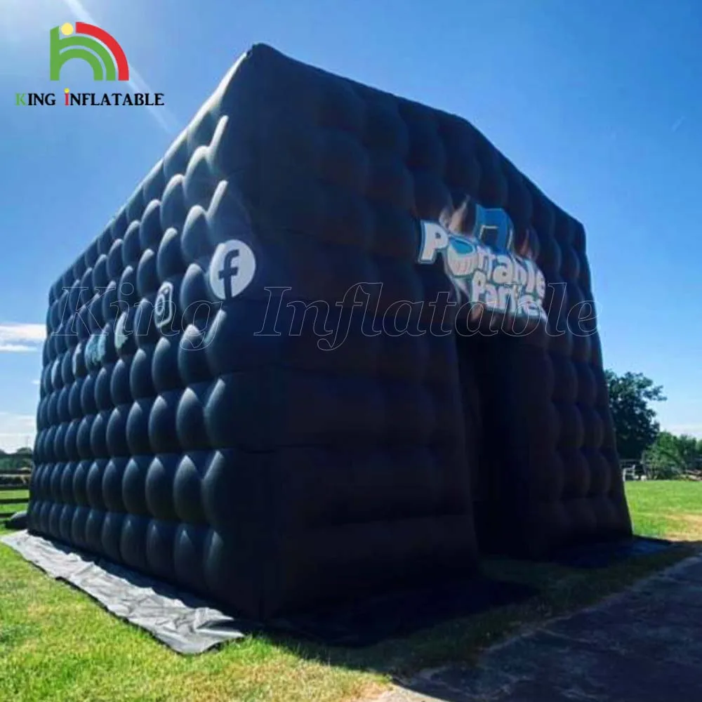Portable Party Cube Nightclub Inflatable Night Club Tents, Inflatable-Nightclub, Inflatable Nightclub Tent With Lights