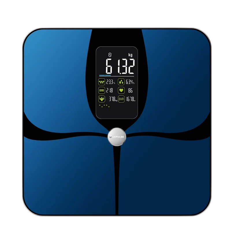 Lepulse F4 Pro Heart Rate Curve Smart Body Fat Scale Analyzer Smart Scale For Body Weight Smart Health Bluetooth Bathroom Scales