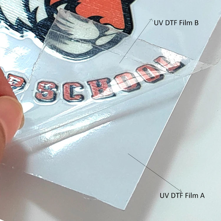 Angelacrox Popular New Manufacture High Quality New Cold UV DTF Cool Transfer AB PET Film