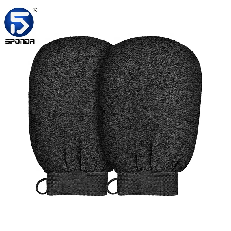 Hot Selling Tan Removal Mitt Trendy Gloves Turkish Bath Exfoliation Gloves Exfoliating Mitt