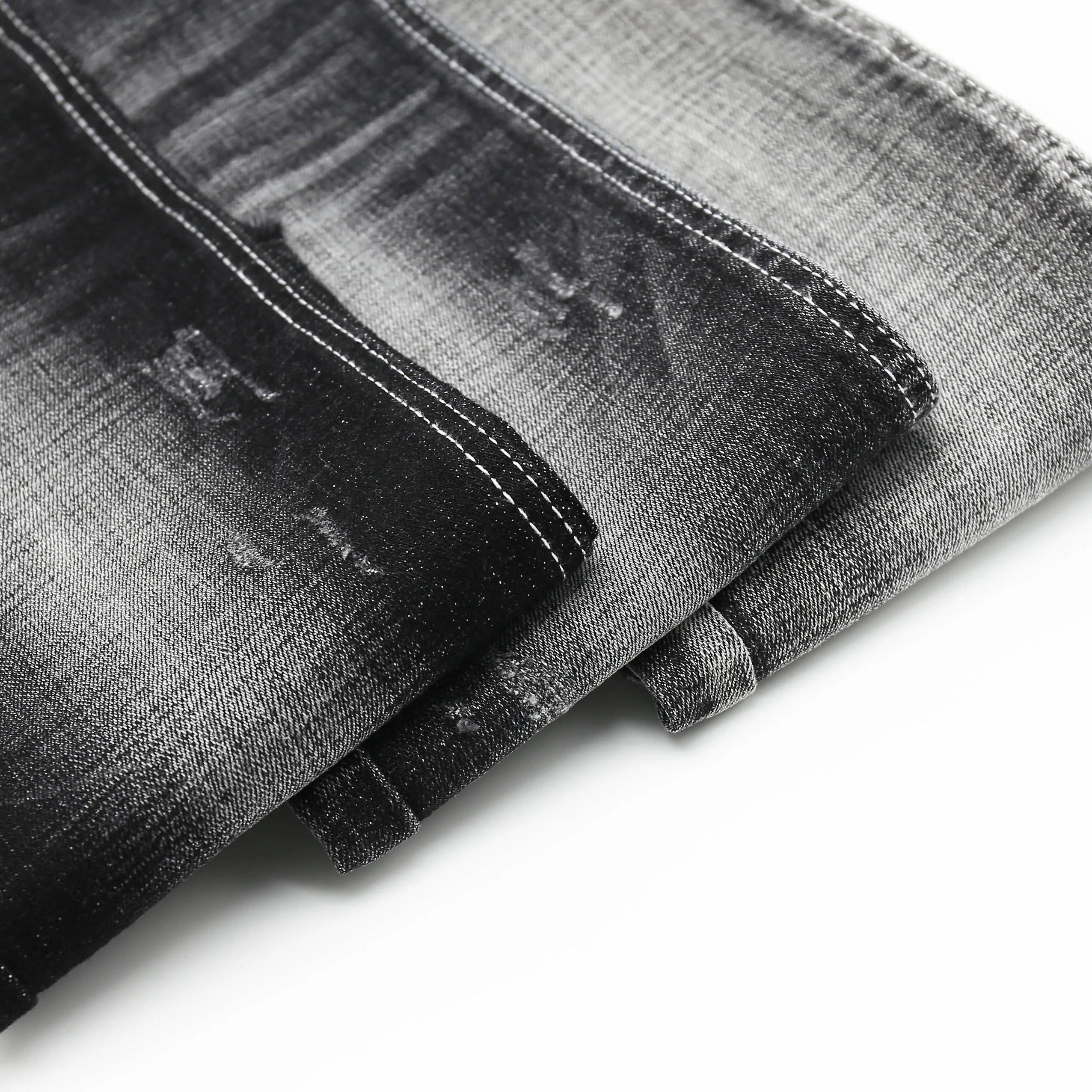 Stretch 12 Oz Stock Power Stretch Denim Fabric Thick Jeans Fabric