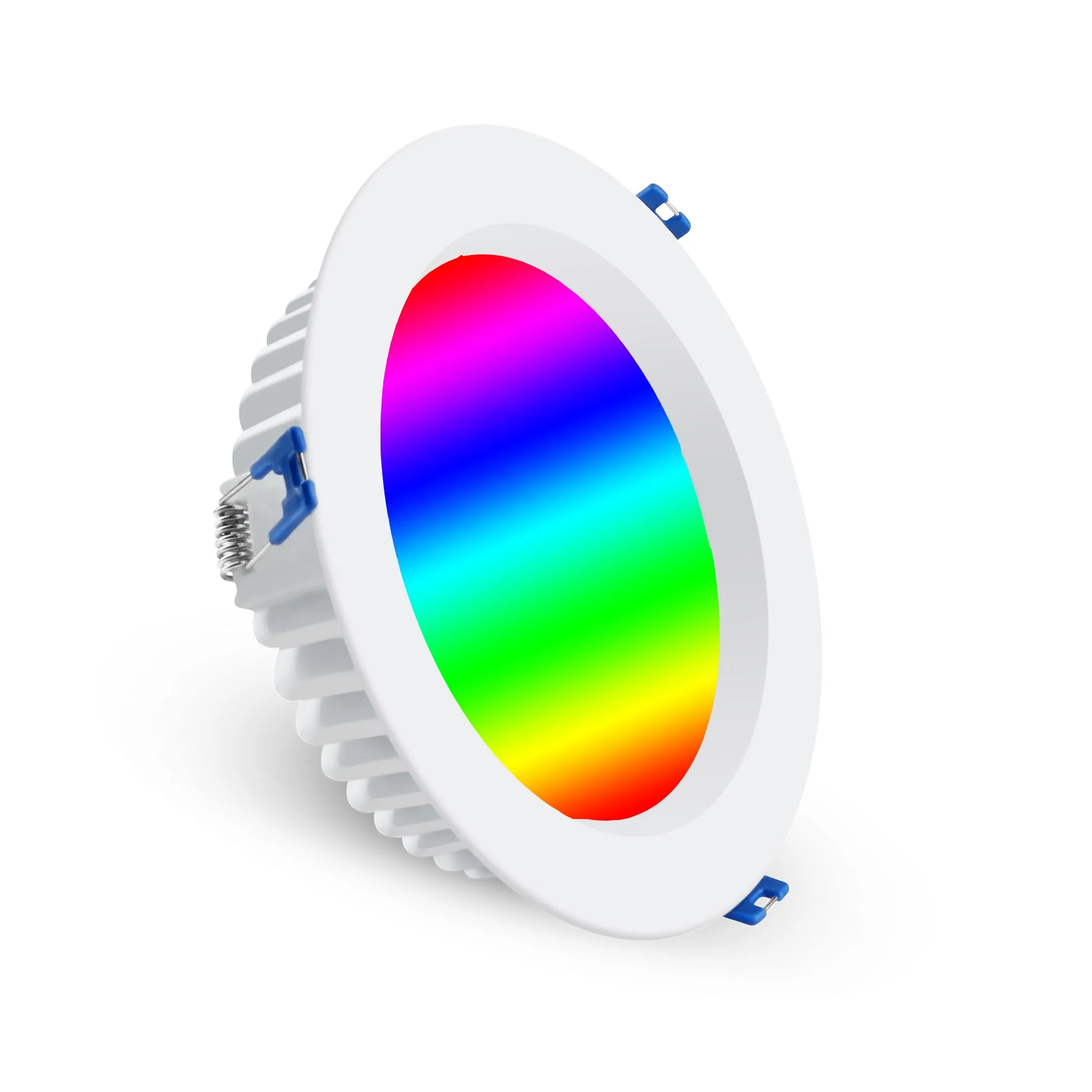 8inch 30w 40w wifi zigbee3.0 dimmable dc24v led downlight rgb lighting smart led downlight rgbw