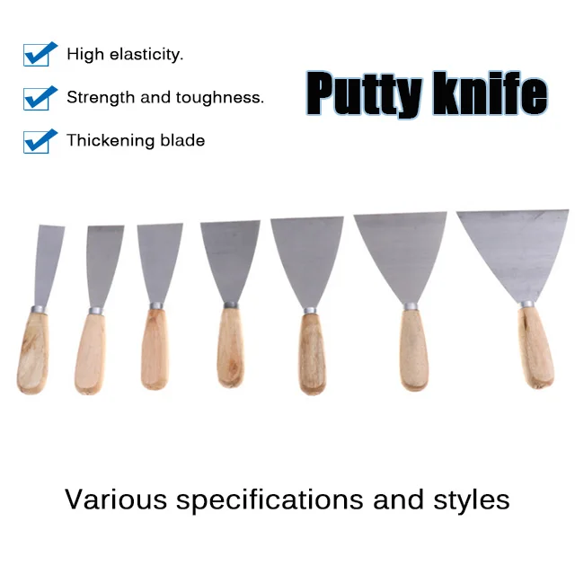high quality new multifunction putty knife Scrapers Knife Metal premium stainless steel wooden handle