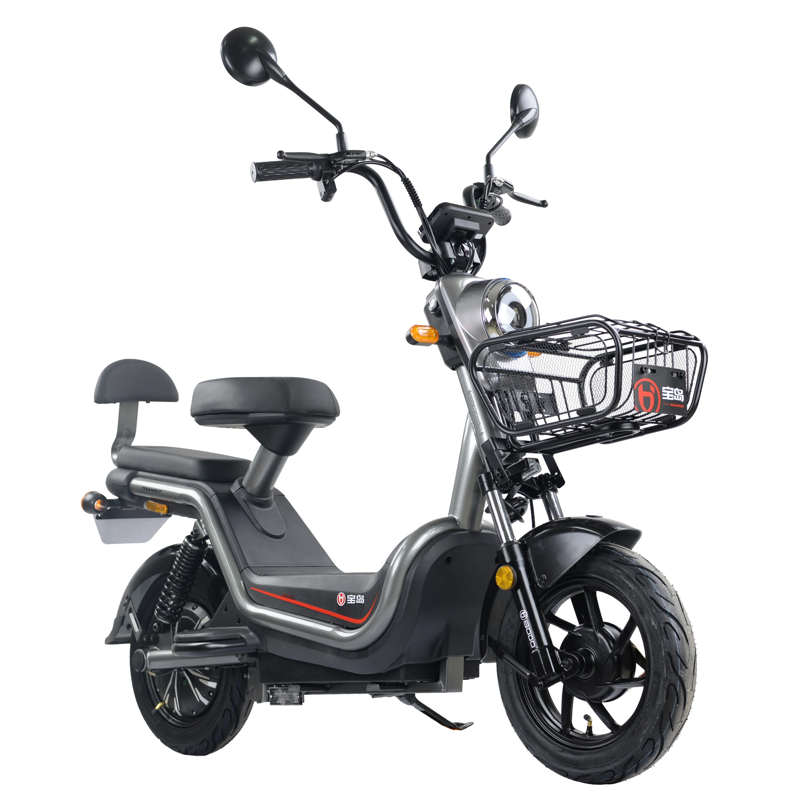 48V 400W motor electric bike Most popular China electric scooter with rearview mirror
