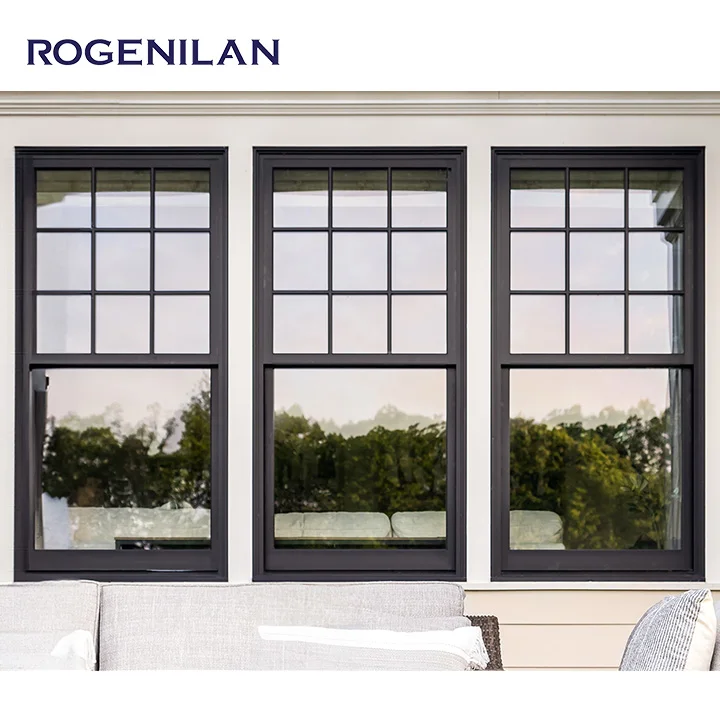 Aluminum vertical sliding shed windows Single-Hung Windows