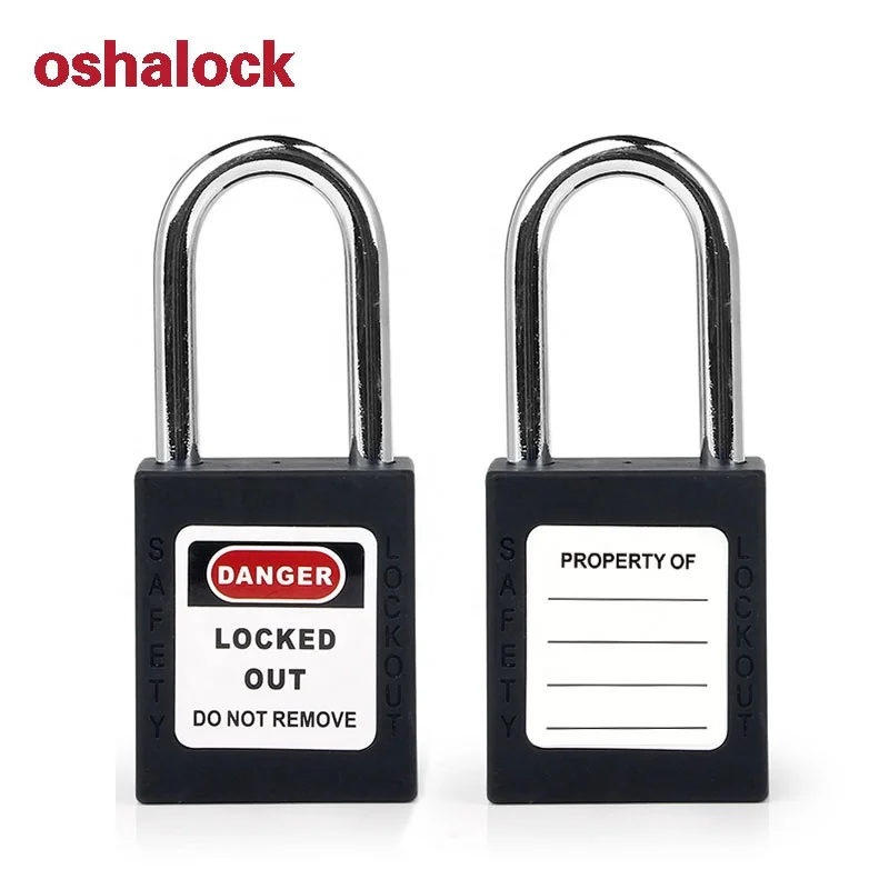 Производитель Loto, черный защитный замок с мастер-ключом, лазерная маркировка и этикетка на заказ