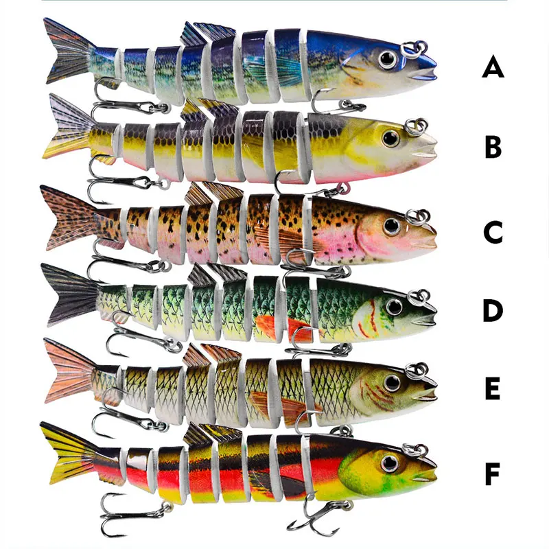 TOPIND 2024 New Arrivals 2.5cm 21.5g 8 sections ABS Multi-section saltwater jointed Fishing Lure