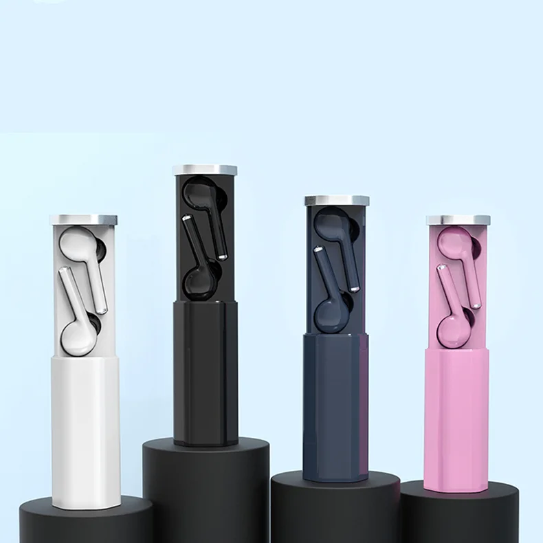 noise cancellation pull out open style mini portable retractable earphones tws earbuds with charging case