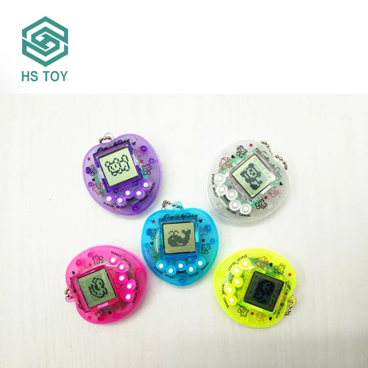 HS Toy 168 Animals Electronic Plastic Peach Heart Digital Virtual Pet Tamagotchi Original Toy With Battery