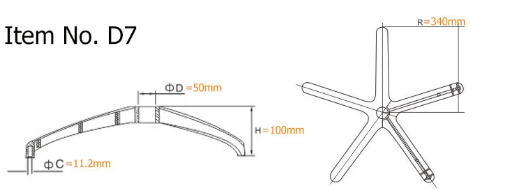 Lab Swivel Chair Aluminum five star leg for industrial polyurethane swivel chair parts with  frog mechanism