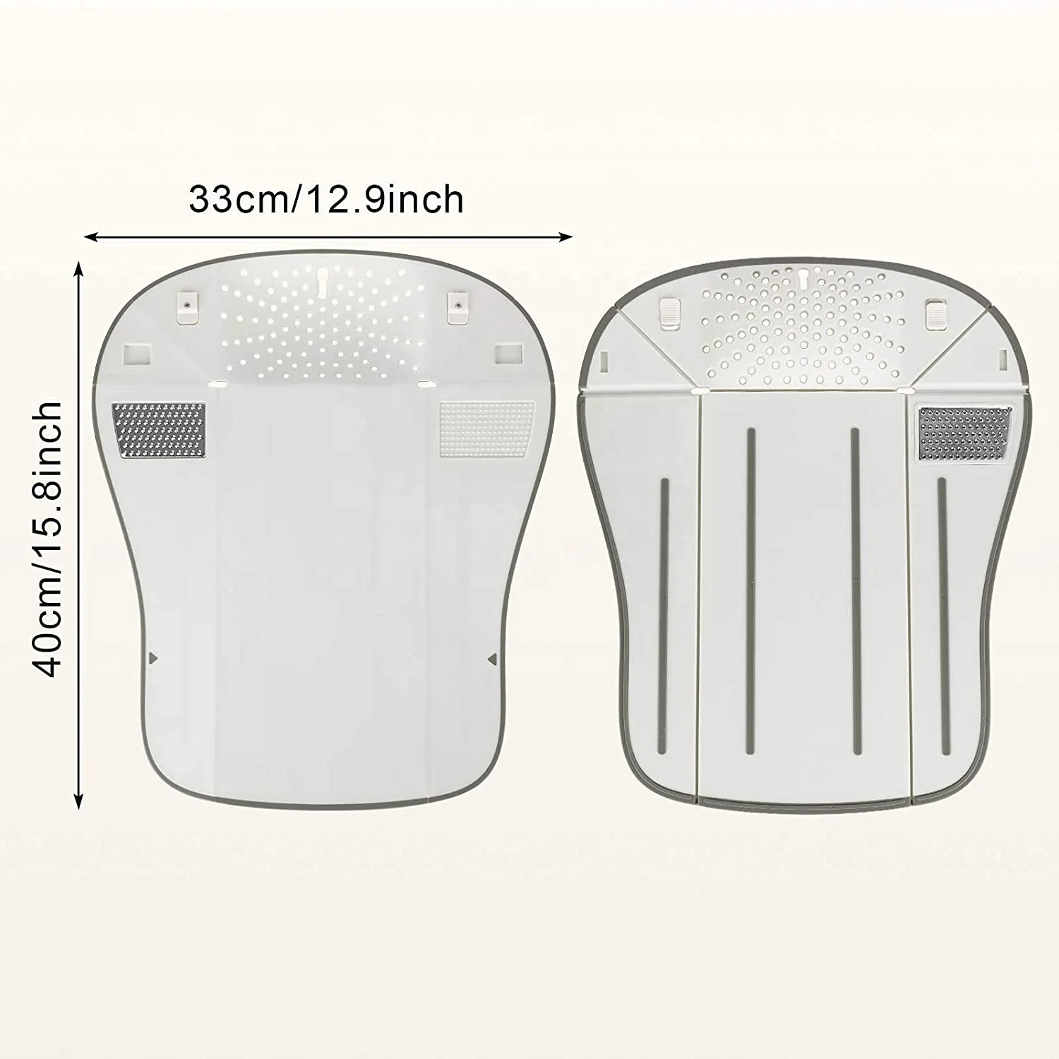 Multi-Function 4 in 1 Folding Chopping Board for Kitchen,Easy to Wash Pour Food Portable Grater and Grinder 15.8 X 12inch