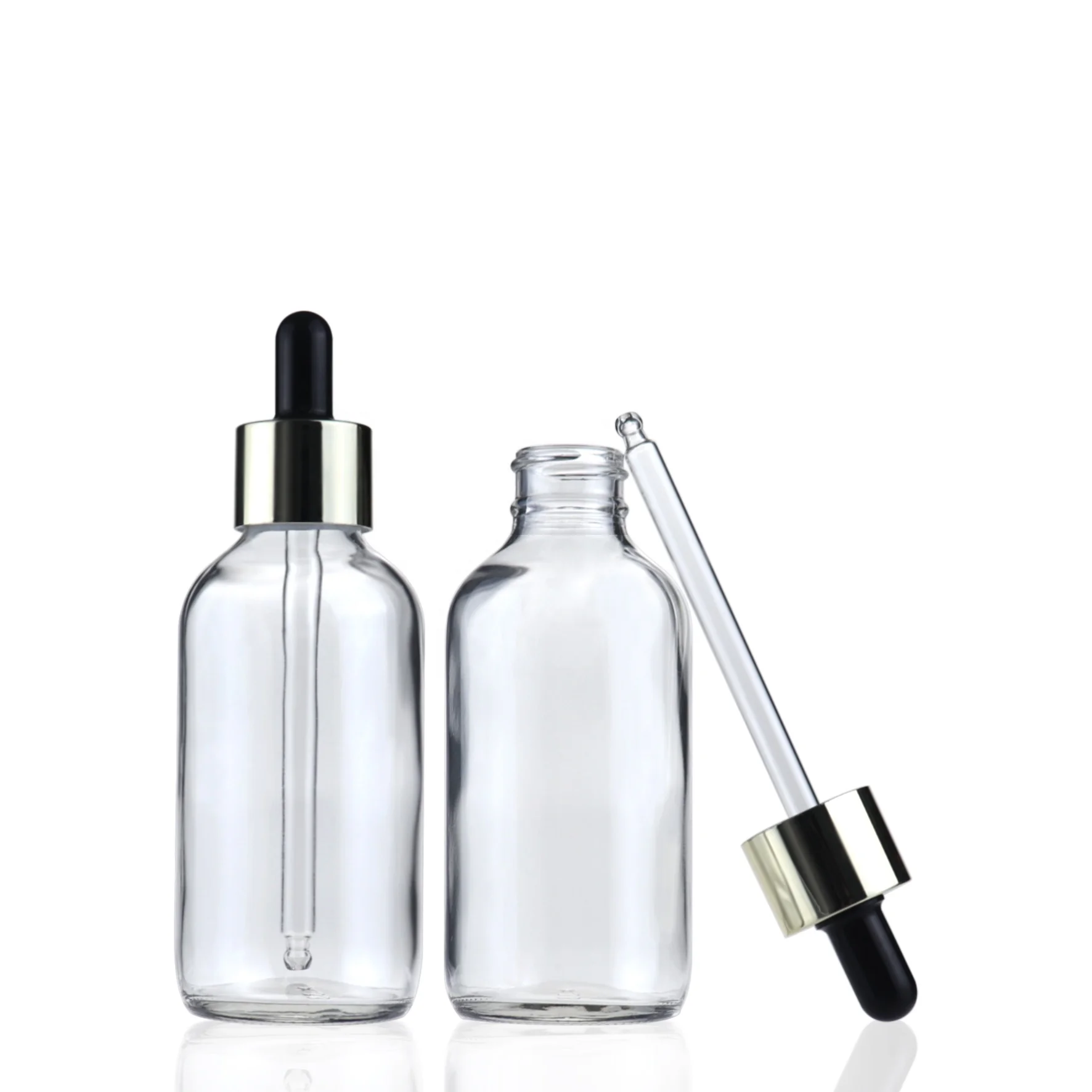 4oz Hot-Selling Glass Thick Bottle Package Essential Oil Dropper Bottle Clear Glass Serum Bottle With Dropper