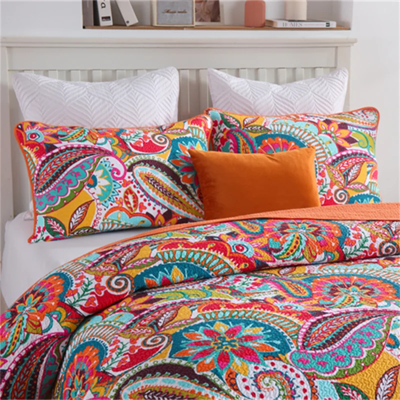 Роскошное стеганое покрывало с тиснением в стиле пэчворк постельное белье одеяло мягкий зимний матрас