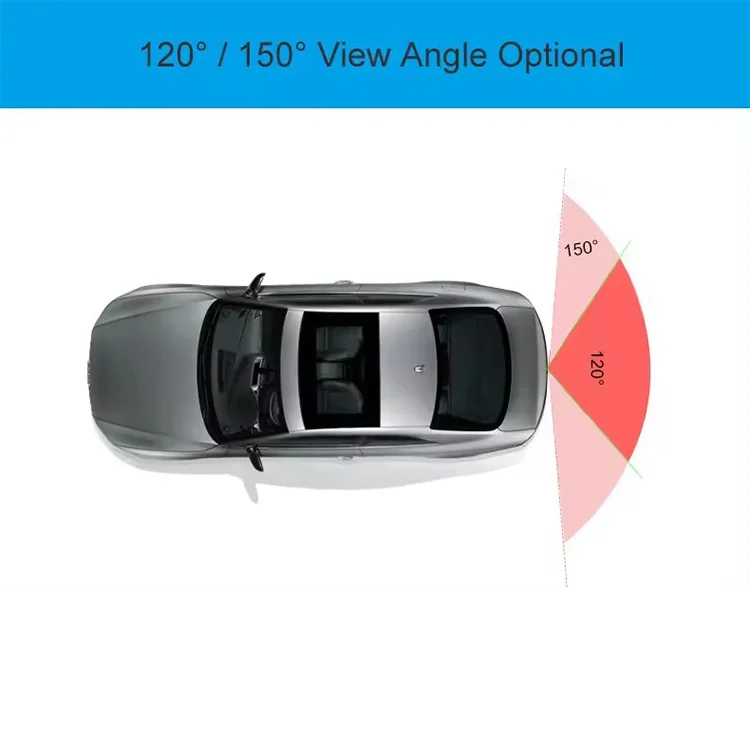 Stainless Steel Auto Small Color Wide View Angle Waterproof HD Car Rear View Camera