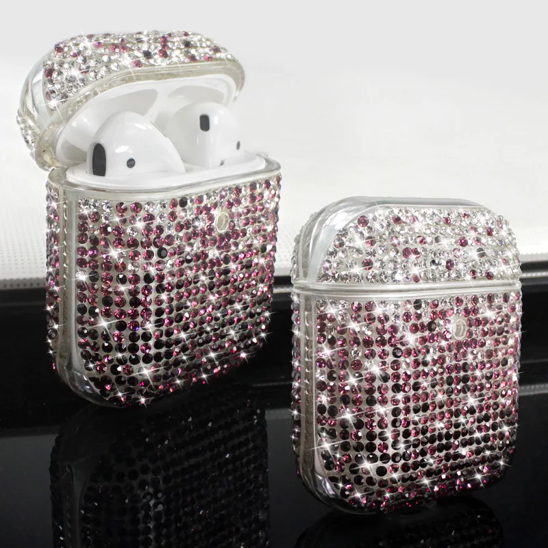  2021 Bling earphone accessories case custom diamond for sparkle