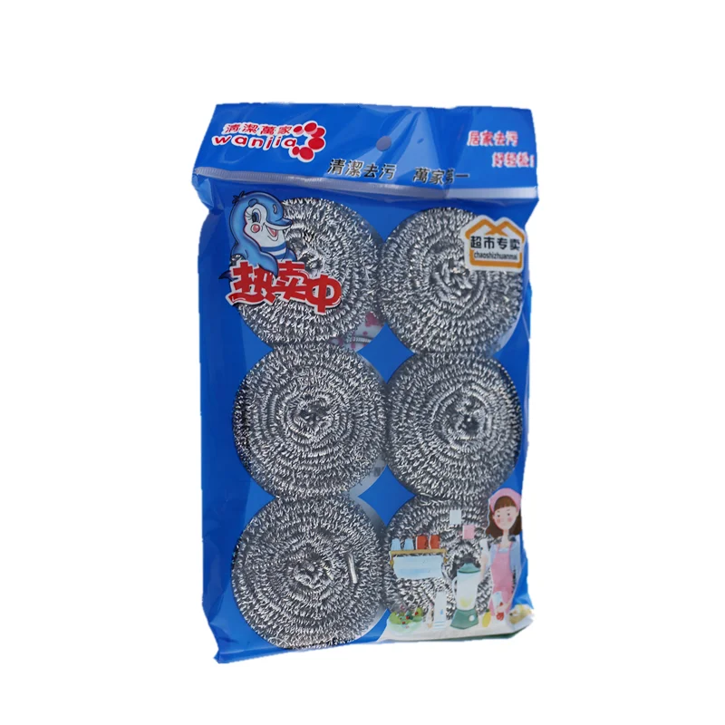 Hot sale stainless steel scourer 20g stainless steel mesh scourer ball stainless steel wire scourer sponge for kitchen