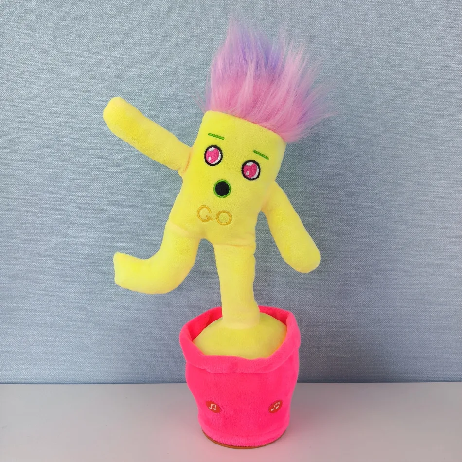 Fast Shipping BSCI Custom Plush Cactus Toy Dancing and Singing Electronic Rechargeable Repeat Talking Soft Stuffed Toys for Kids