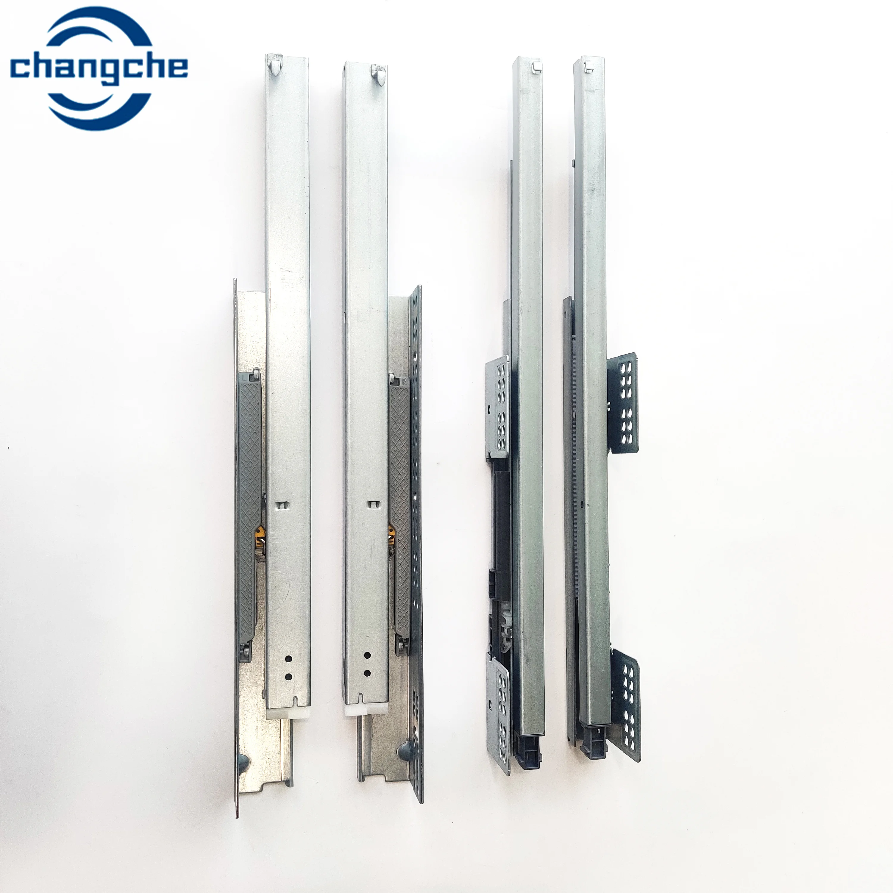 Drawer Slide Manufacturer Two-Section Bottom Installation Hidden Soft-Close Drawer Slides