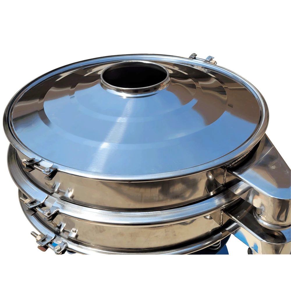 Palm oil liquid filtration round rotary vibro separator