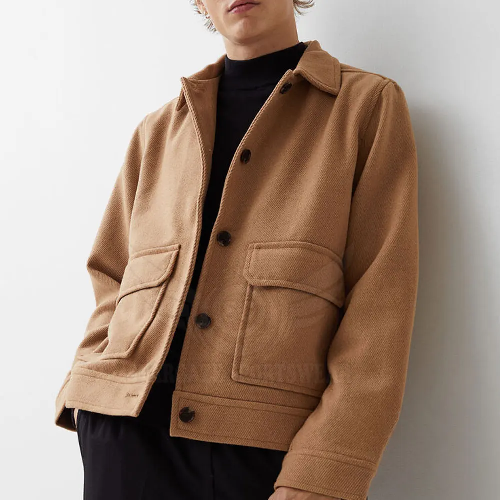 Latest Style Men Wool Jacket Wholesale Men Wool Jacket Best Selling Wool Jacket