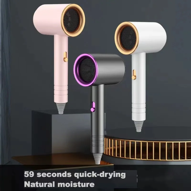 Hot Seller Hairdryer mini portable wall mounted stand reverse one step professional salon blow negative ion hair dryer