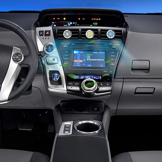 Лидер продаж Amazon автомобильный диффузор на заказ черное эфирное масло для ароматерапии медальон из нержавеющей стали подвесной освежитель воздуха