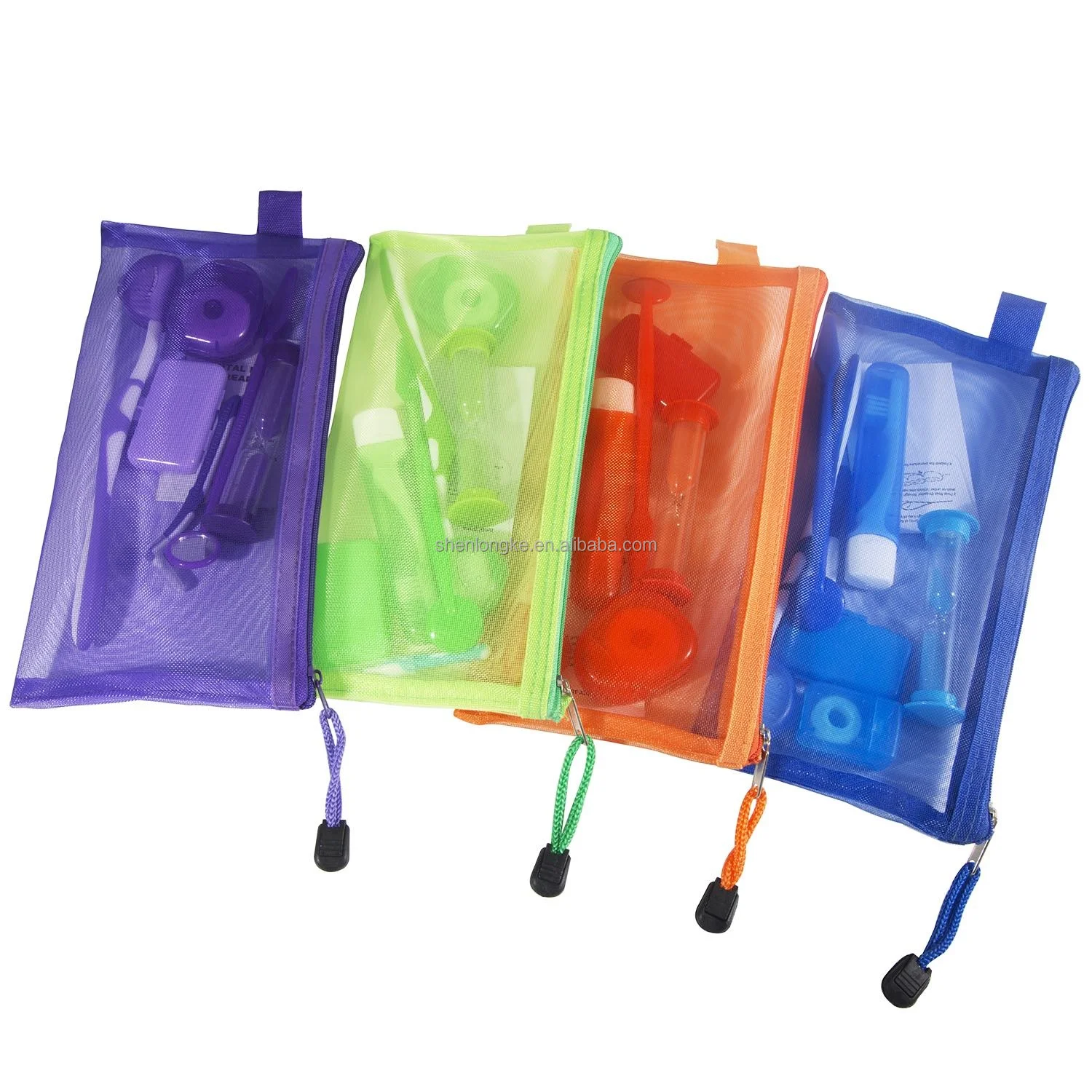 Portable Dental Custom Travel 8-Piece Set Home Oral Care Patient Clean Brushing Hygiene Toothbrush Orthodontics Kit