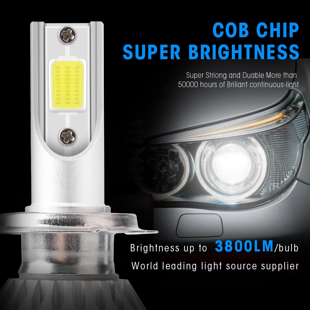 New C6 Arrivals Car Lights Bulbs Led H4 H7 H11 Led H1 H3 H8 H9 H27/880 Hb3/9005 Hb4/9006 H27/881 Auto Headlights 12v Led Light