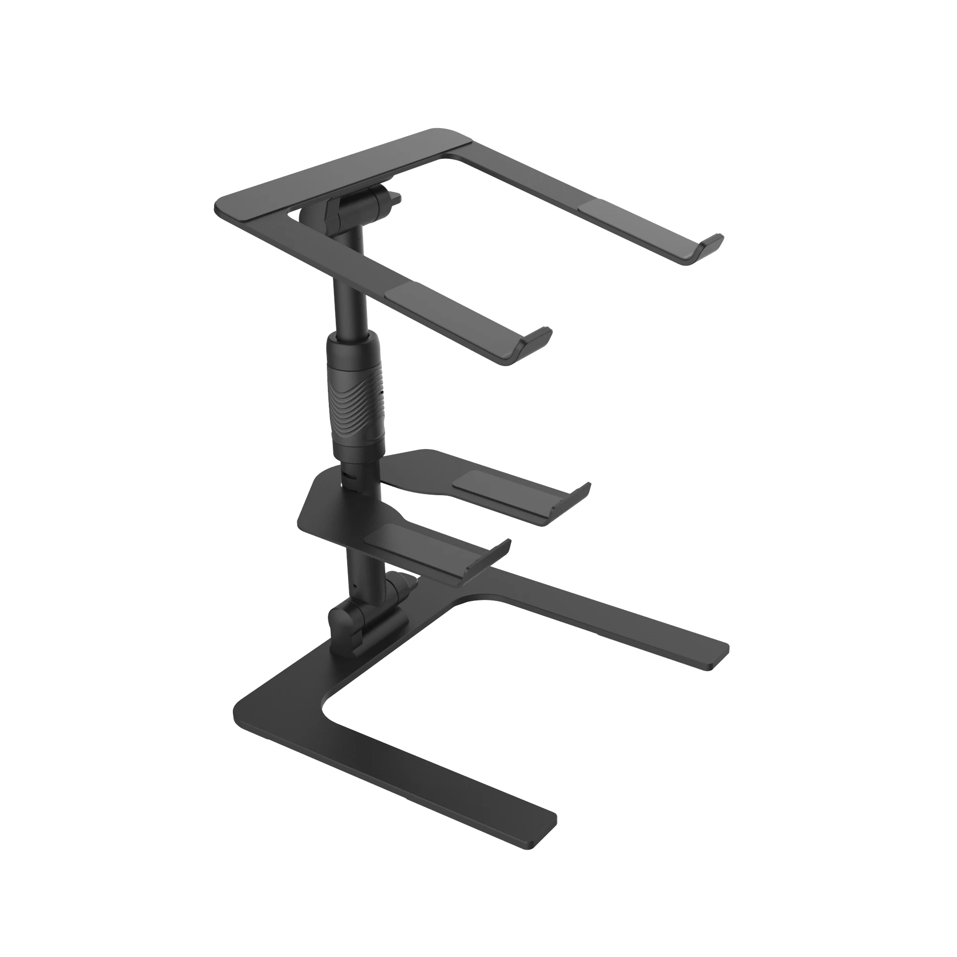Accuracy Pro Audio DJS007 Digital Pro DJ Computer Desk Black Dj Stand Color Adjustable speaker stand
