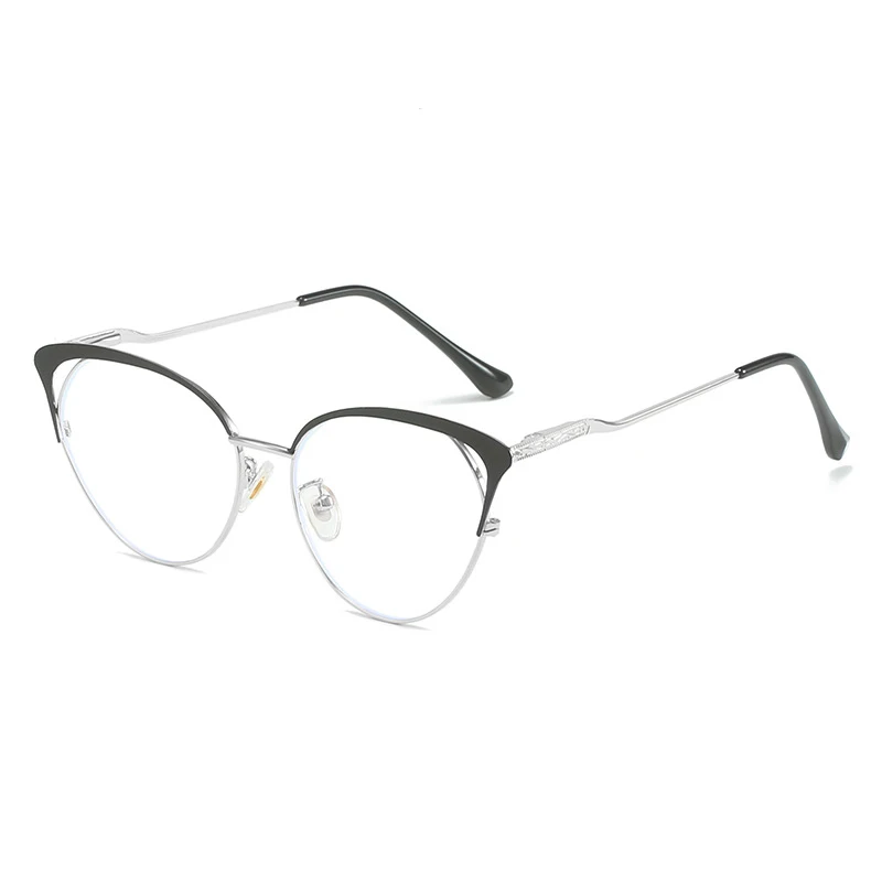Fashion ins metal cat eye frames blue light blocking glasses women 2023 classic optical lenses wholesale high quality gafas