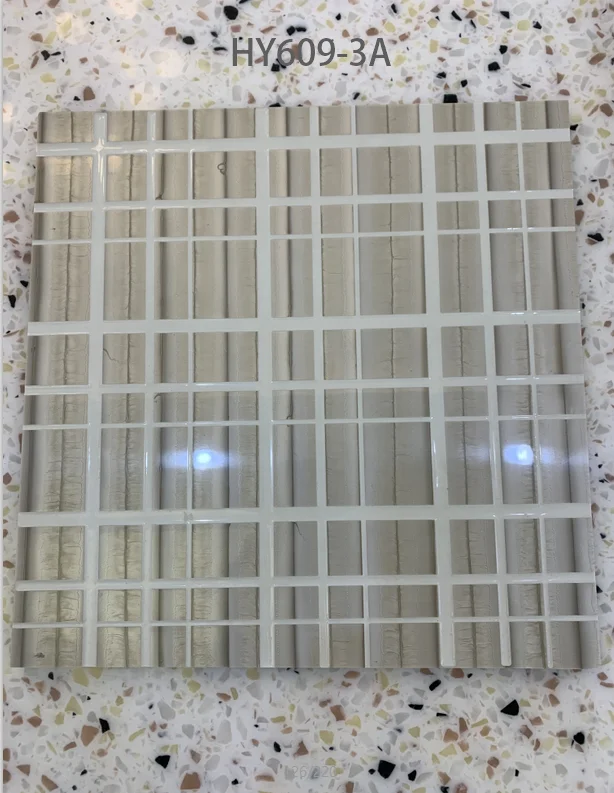 3D surface mosaic color artificial resin wood wall panel