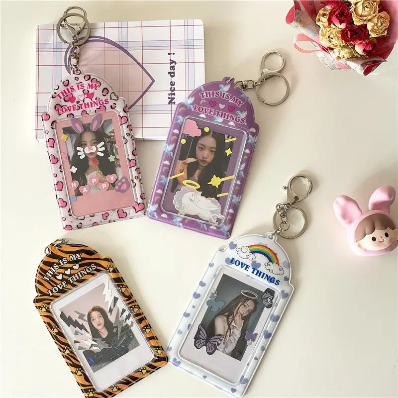 2024 New Original customized cute cartoon animal 3-inch PVC card sleeve pendant keychain.