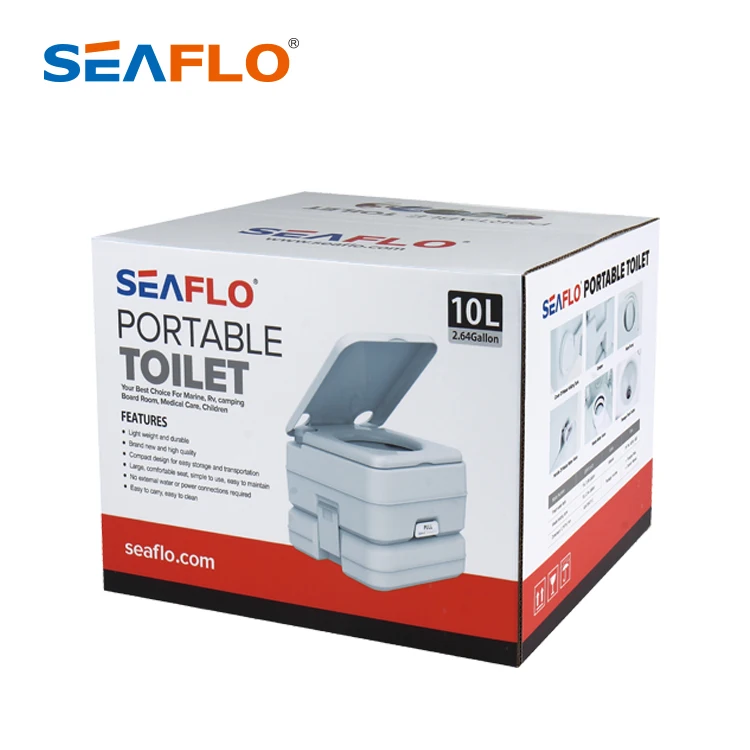 SEAFLO 10L Portable Mobile Toilet Plastic Toilet Bowl for Camping portable toilet 20l