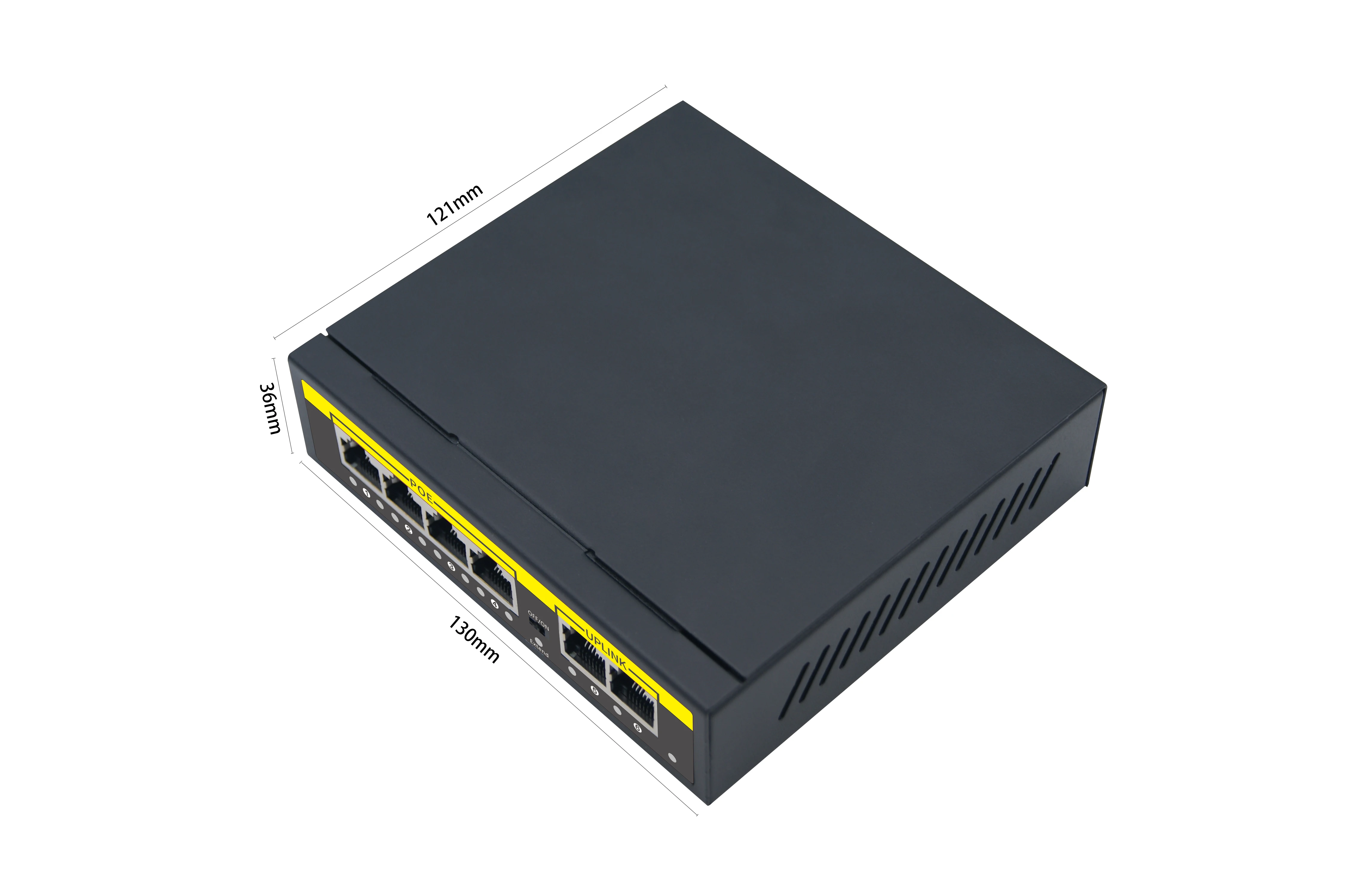 OEM ODM Ethernet Fiber Switch 4+2 RJ45 Injector Switcher POE 48V 100Mbps Wifi Smart IP Switch Poe Switch 4 Port