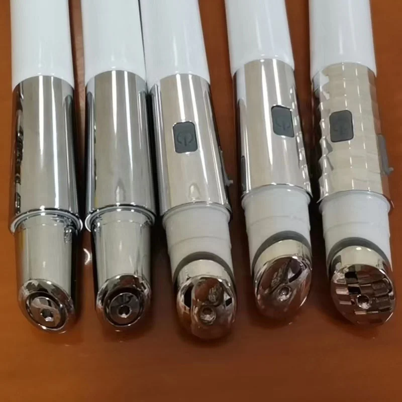 Custom Cosmetic Package Replaceable Battery Micro Current Technology Eye Cream Tube 15Ml Metal Applicator Heating Eye Cream Tube