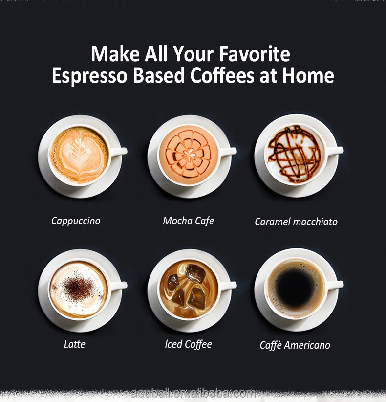 Новинка 2022 Amazon домашняя маленькая полностью полуавтоматическая Паровая кофемашина с цветочным принтом вспениватель молока итальянская автоматическая