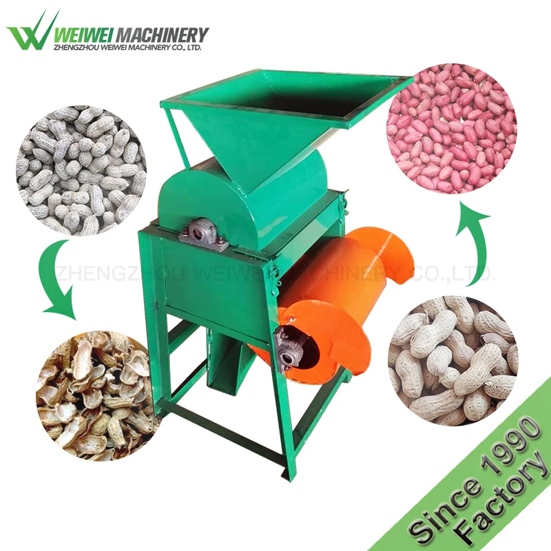 Weiwei peanut peeling sheller shelling machines price