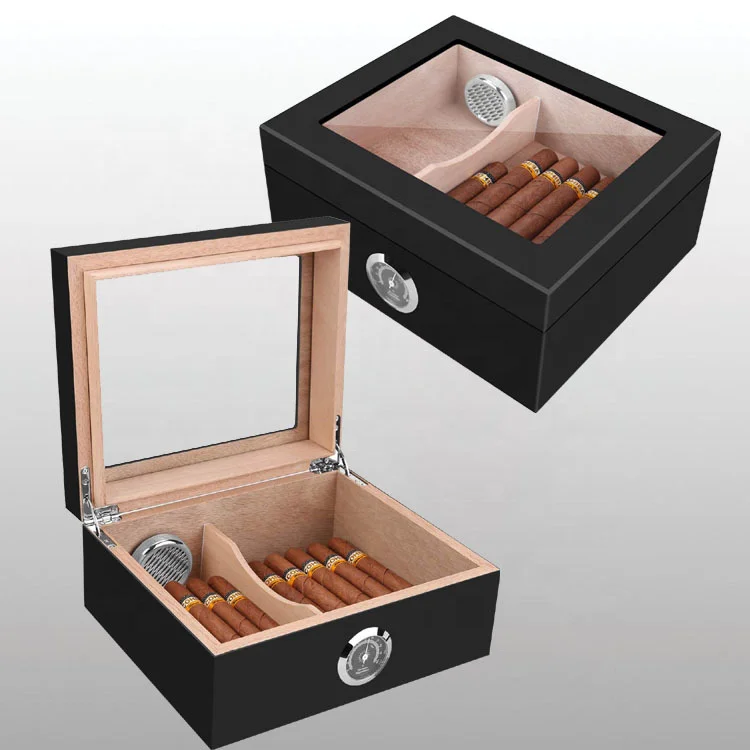 large capacity wooden cabinet spanish cedar solid wood cuban gohiba cigar smoke humidifier moisturizing cigar  box wholesale