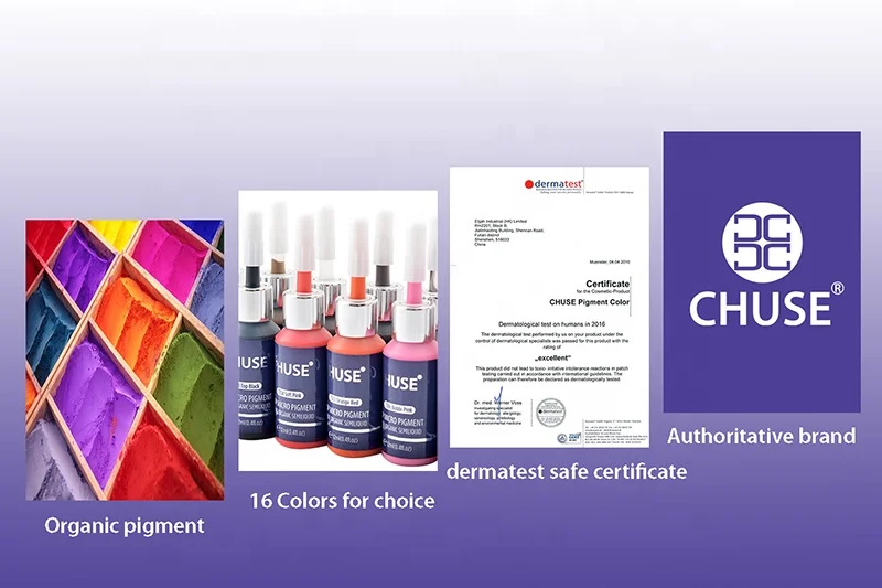 Wholesale 12ml Eye Brow Semi Permanent Makeup Ink Good Price Organic Tattoo Color Pigment