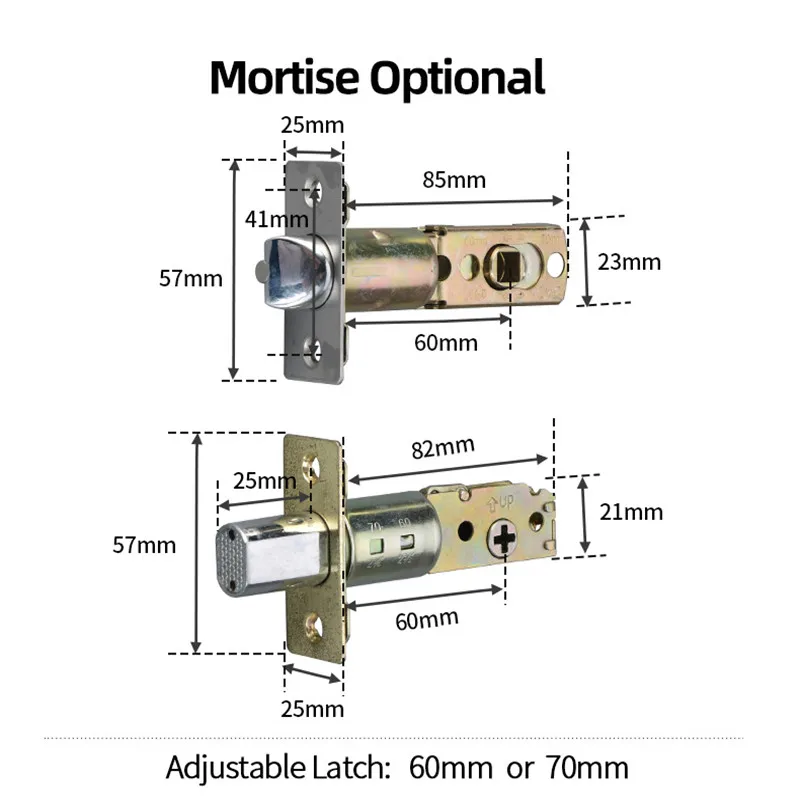 Factory Wholesale Smart Security Biometric Fingerprint Door Lock Tuya/TTlock Blue tooth Deadbolt