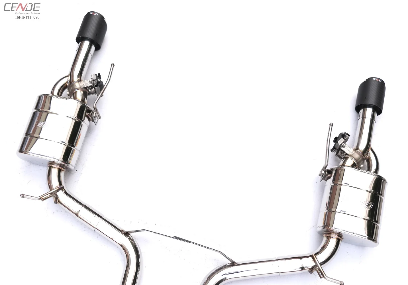 Titanium stainless X pipe Catback Exhaust Tips System For Infiniti q60