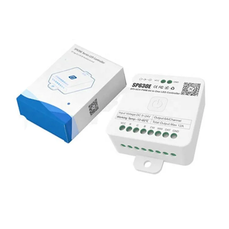 SP630E PWM SPI 5-канальный 4-зонный Радиочастотный пульт дистанционного 16703 2811 6812 RGB RGBW CCT полоска светло-голубой зуб BT BanlanX приложение пиксельный светодиодный контроль