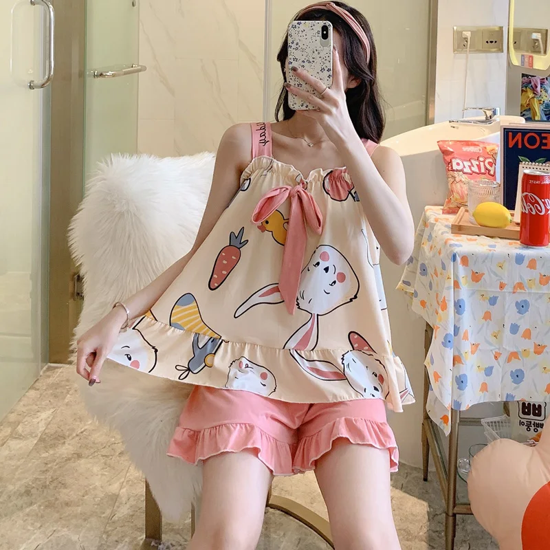 2 шт. пижамы без рукавов с бантом