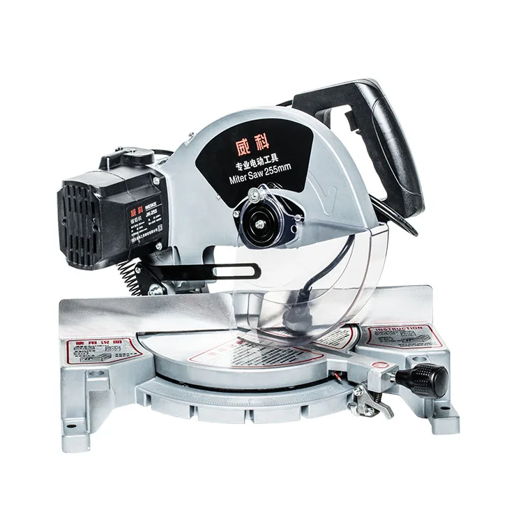 
Wholesale high quality 255mm used power tool slider miter saw customization portable induction motor belt drive miter chop saw 