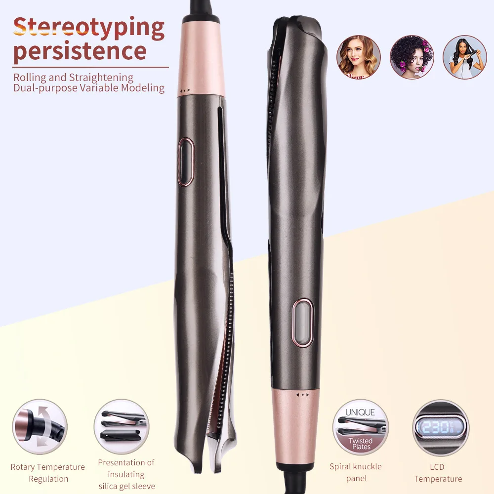 Digital Hot Air Professional Keratin Treatment Straightening Repair Ceramic Flat Iron Lady Introng Hair Straightener