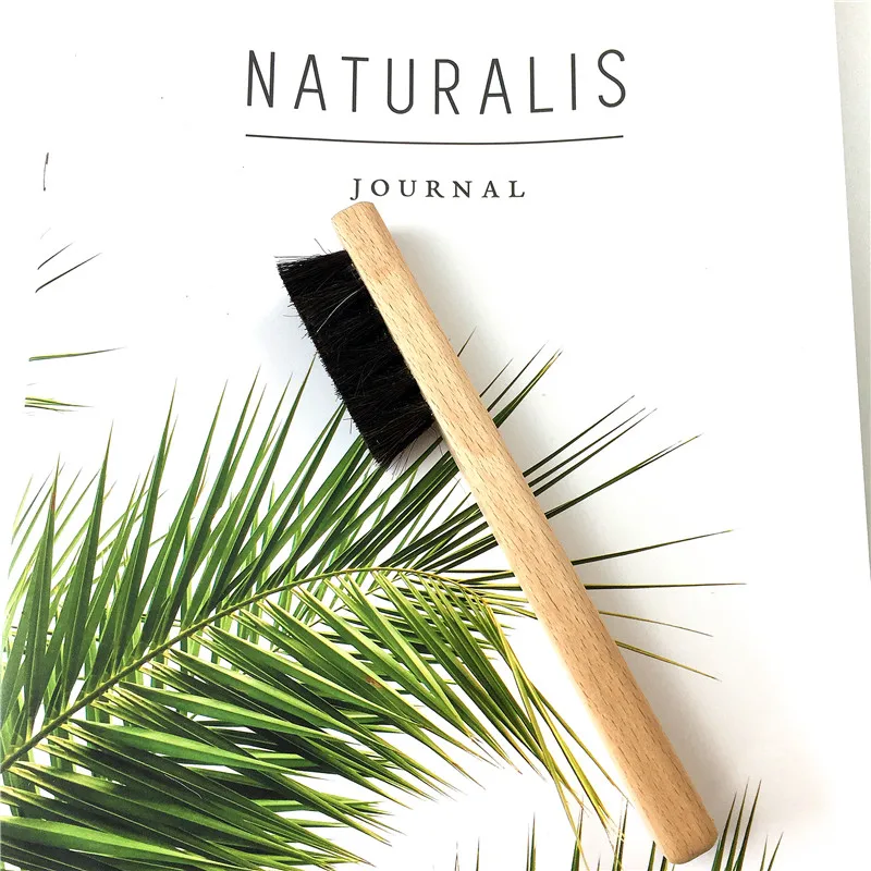 High Quality Horse Hair Beech Wooden Brush for Shoe Cloth